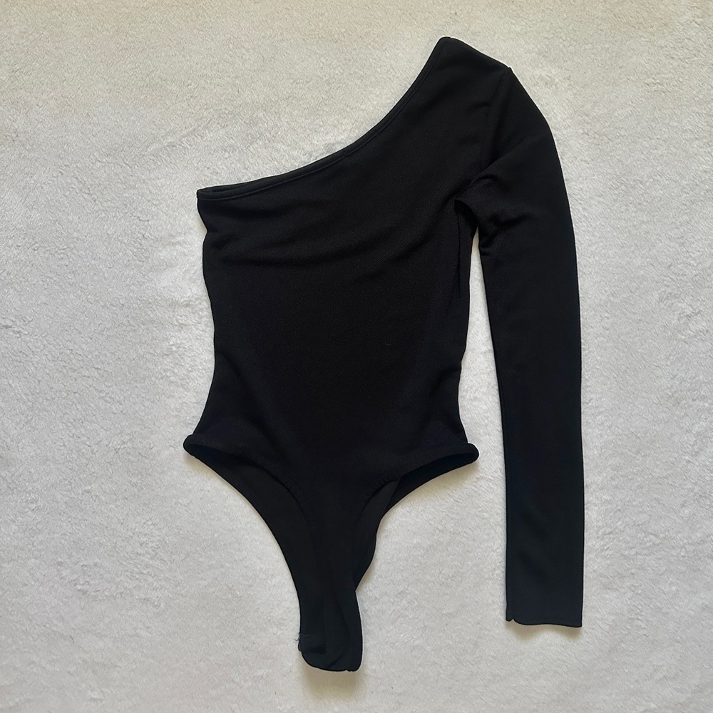 Prettylittlethings Half Shoulder Long Sleeve Bodysuit